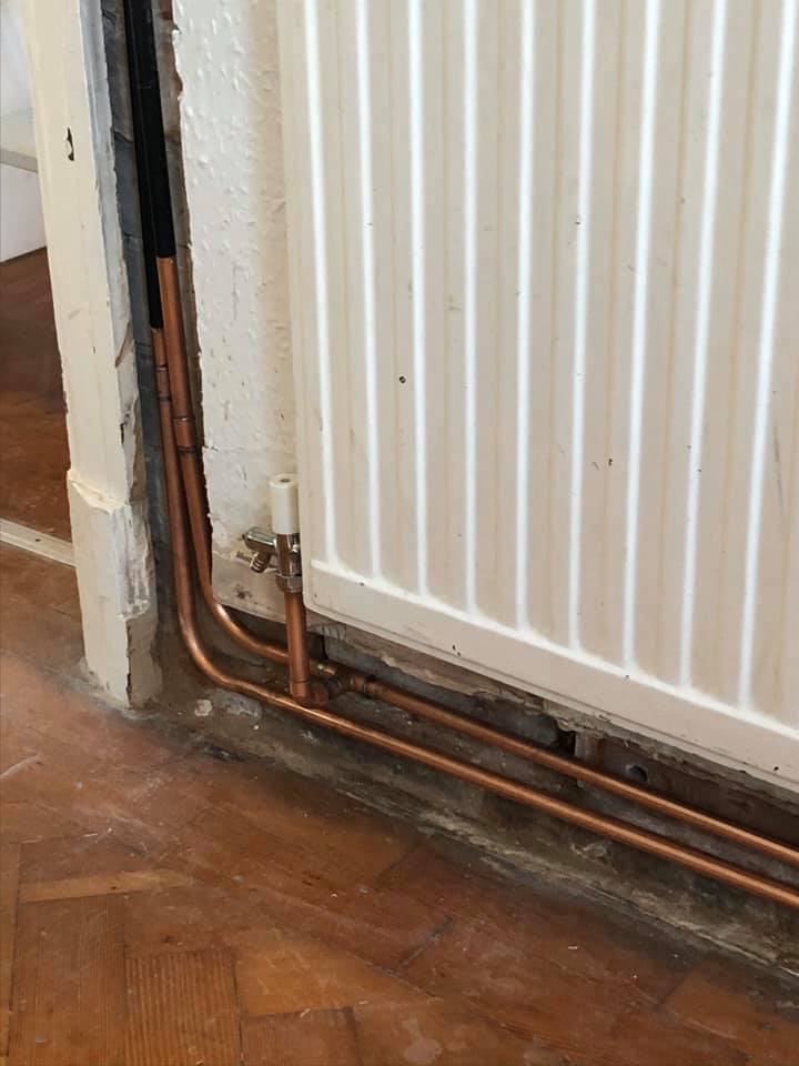 Radiator and pipework from Adam’s own work gallery
